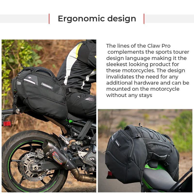 VIATERRA CLAW PRO - MOTORCYCLE TAIL BAG (UNIVERSAL)