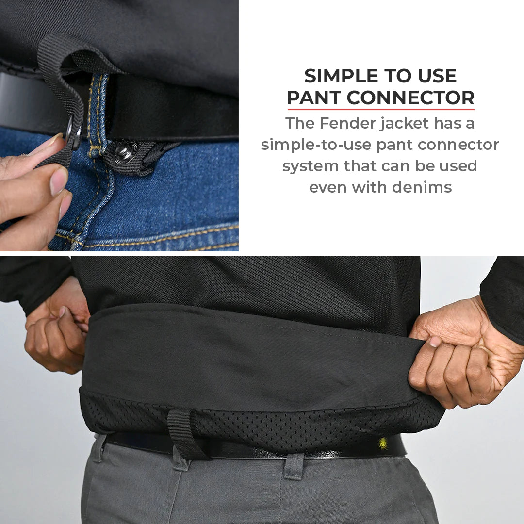 Viaterra - Fender – URBAN MESH RIDING JACKET WITH BASE LAYER Black