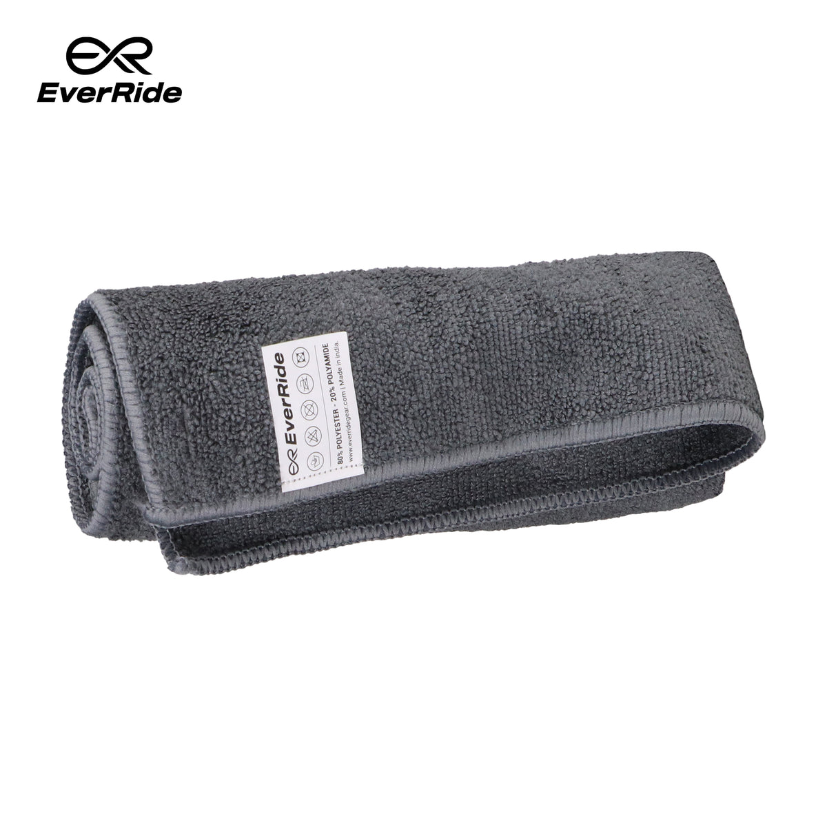 EverRide Microfiber Single Cleaning Cloth 15x15 inches – Quick Absorption, Lint-Free & Scratch-Free | Soft Multipurpose Cloth for Bike, Car & Helmet