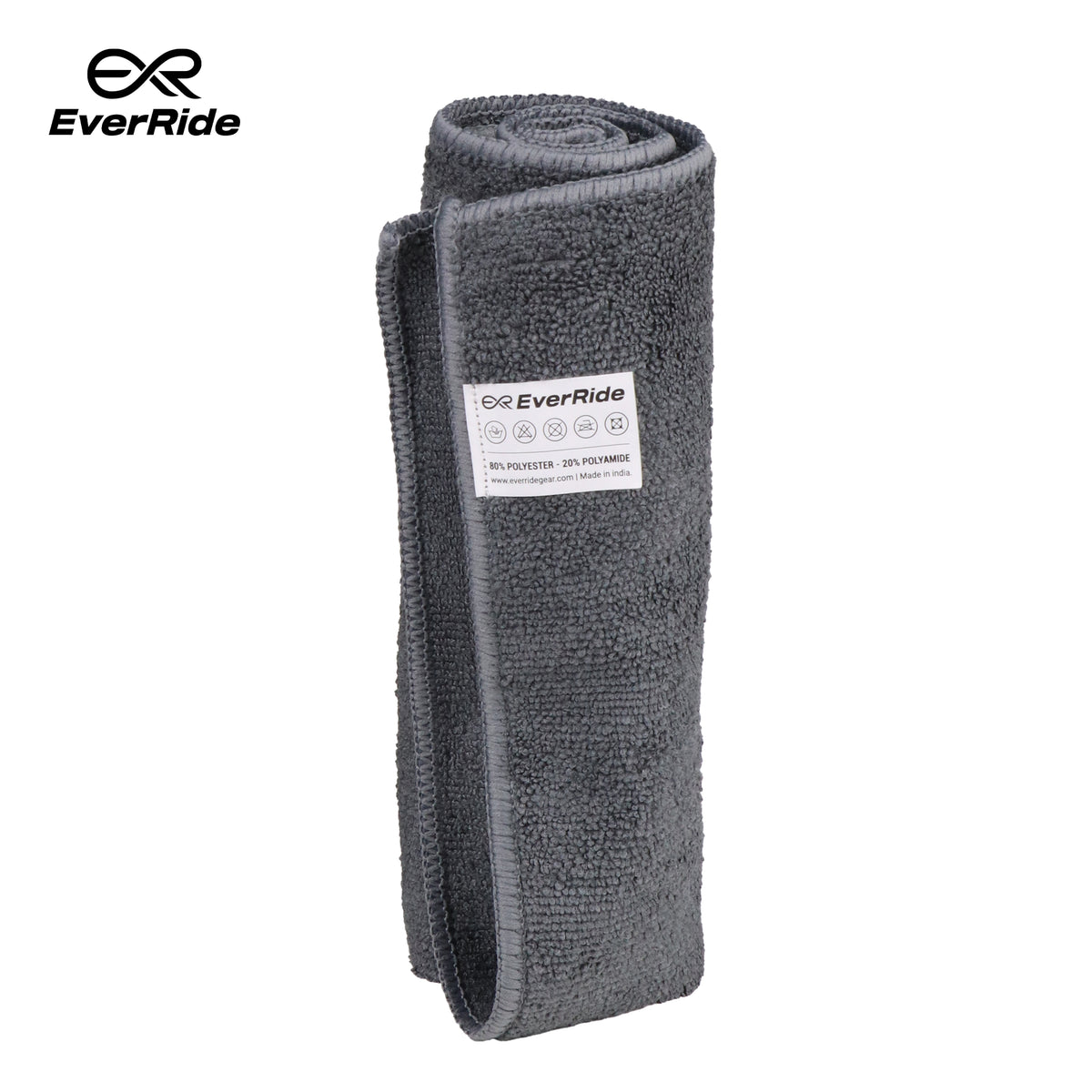 EverRide Microfiber Single Cleaning Cloth 15x15 inches – Quick Absorption, Lint-Free & Scratch-Free | Soft Multipurpose Cloth for Bike, Car & Helmet