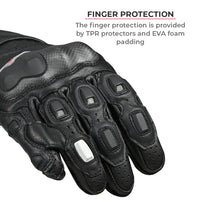 Viaterra Grid MK3 Full Gauntlet Gloves Red