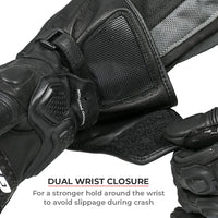 Viaterra Grid MK3 Full Gauntlet Gloves Black