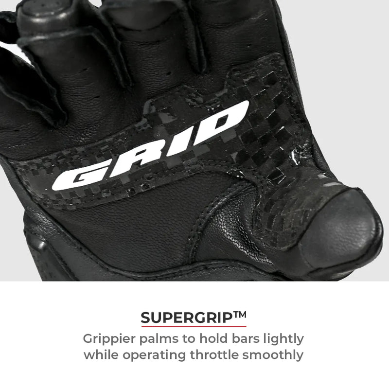 Viaterra Grid MK3 Full Gauntlet Gloves Black