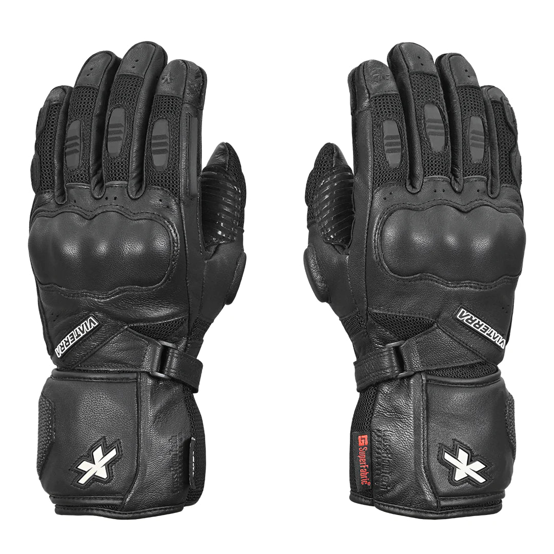 Viaterra Kruger - Motorcycle Riding Gloves Black
