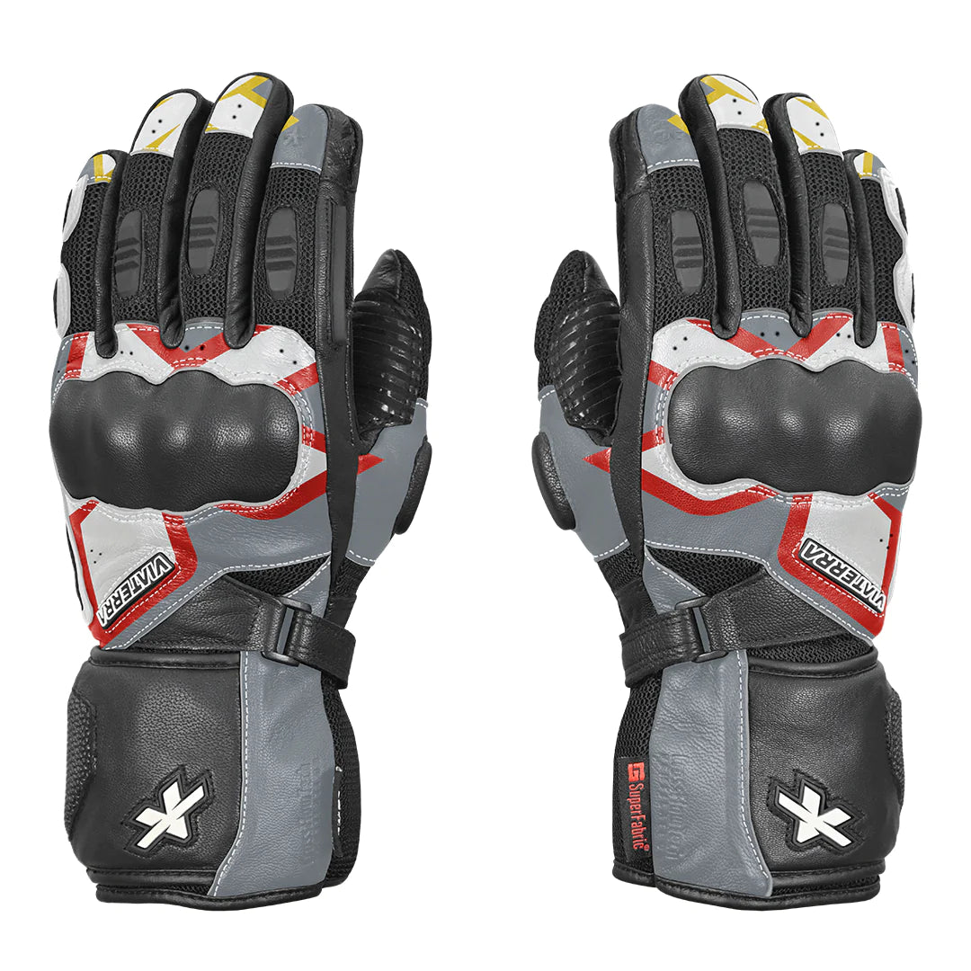 Viaterra Kruger - Motorcycle Riding Gloves Red