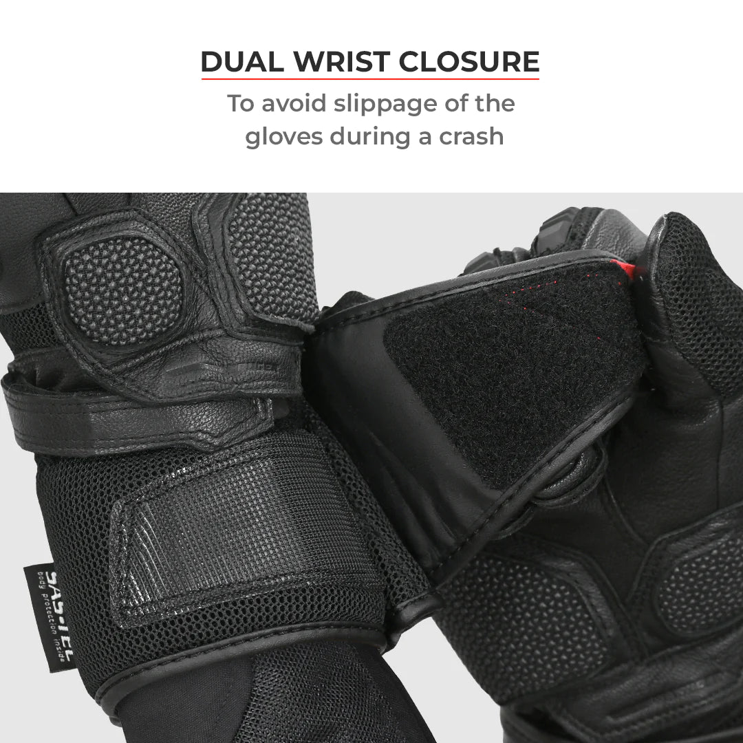 Viaterra Kruger - Motorcycle Riding Gloves Black