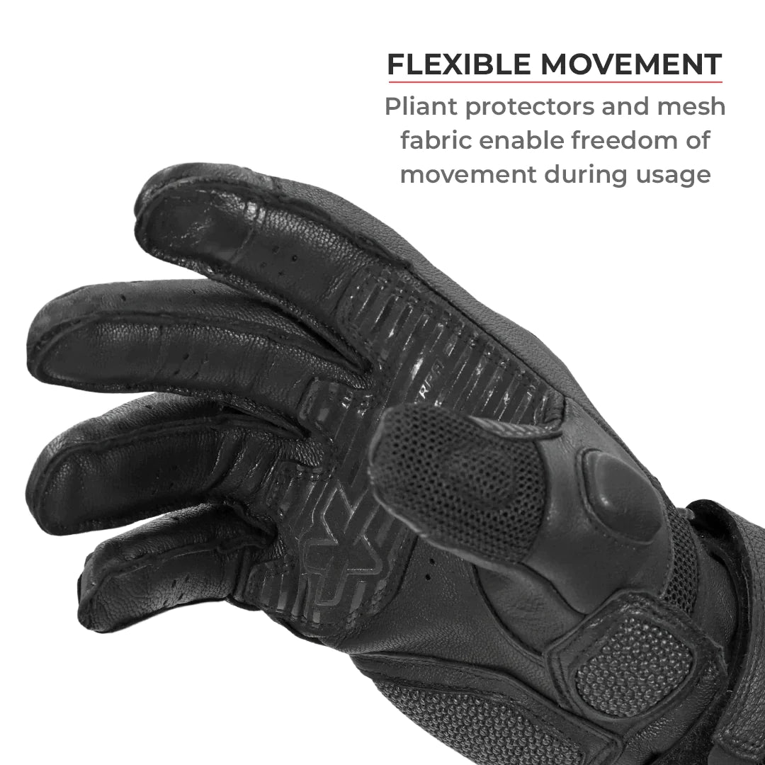 Viaterra Kruger - Motorcycle Riding Gloves Red