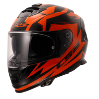 LS2 FF800 STORM II ATOMIK BLACK ORANGE