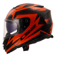 LS2 FF800 STORM II ATOMIK BLACK ORANGE