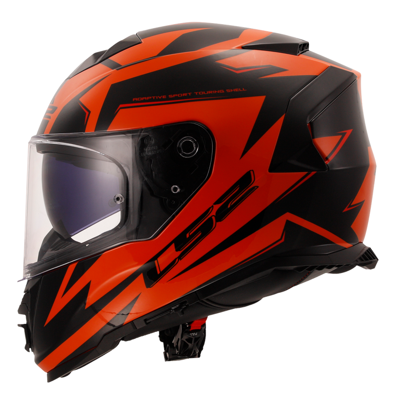 LS2 FF800 STORM II ATOMIK BLACK ORANGE