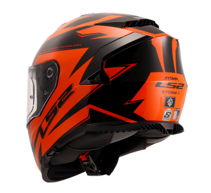 LS2 FF800 STORM II ATOMIK BLACK ORANGE