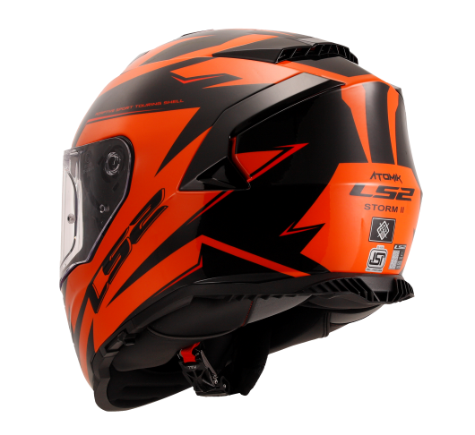 LS2 FF800 STORM II ATOMIK BLACK ORANGE