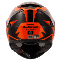 LS2 FF800 STORM II ATOMIK BLACK ORANGE