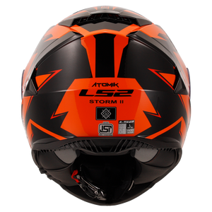 LS2 FF800 STORM II ATOMIK BLACK ORANGE