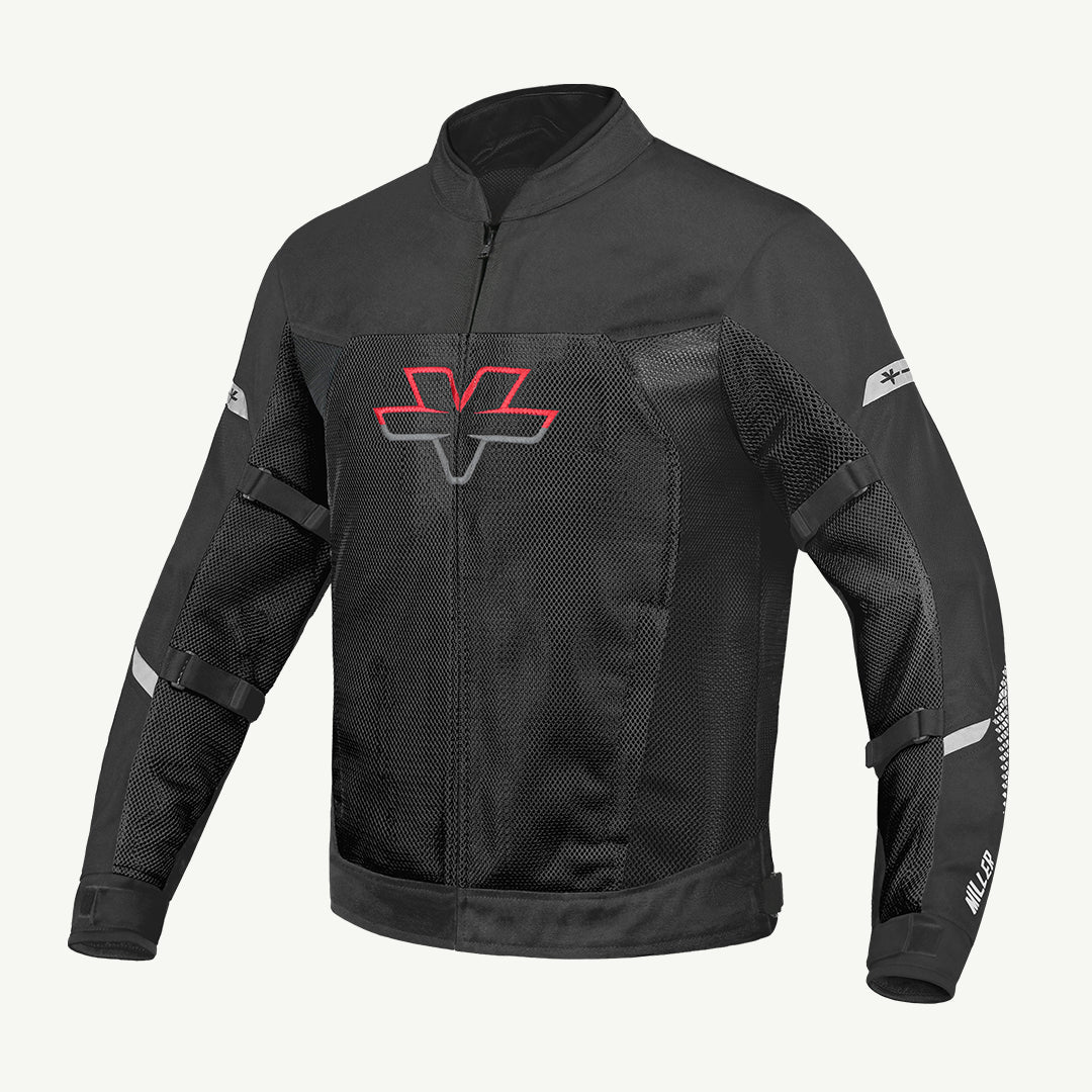 MILLER – STREET MESH RIDING JACKET WITH LINERS (STEALTH BLACK)