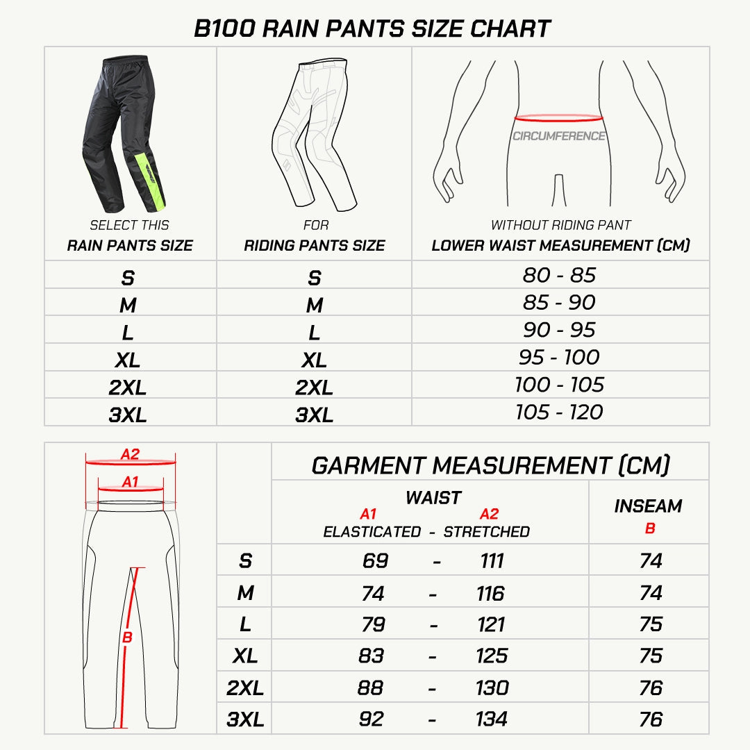 VIATERRA - B100 - RAIN PANTS