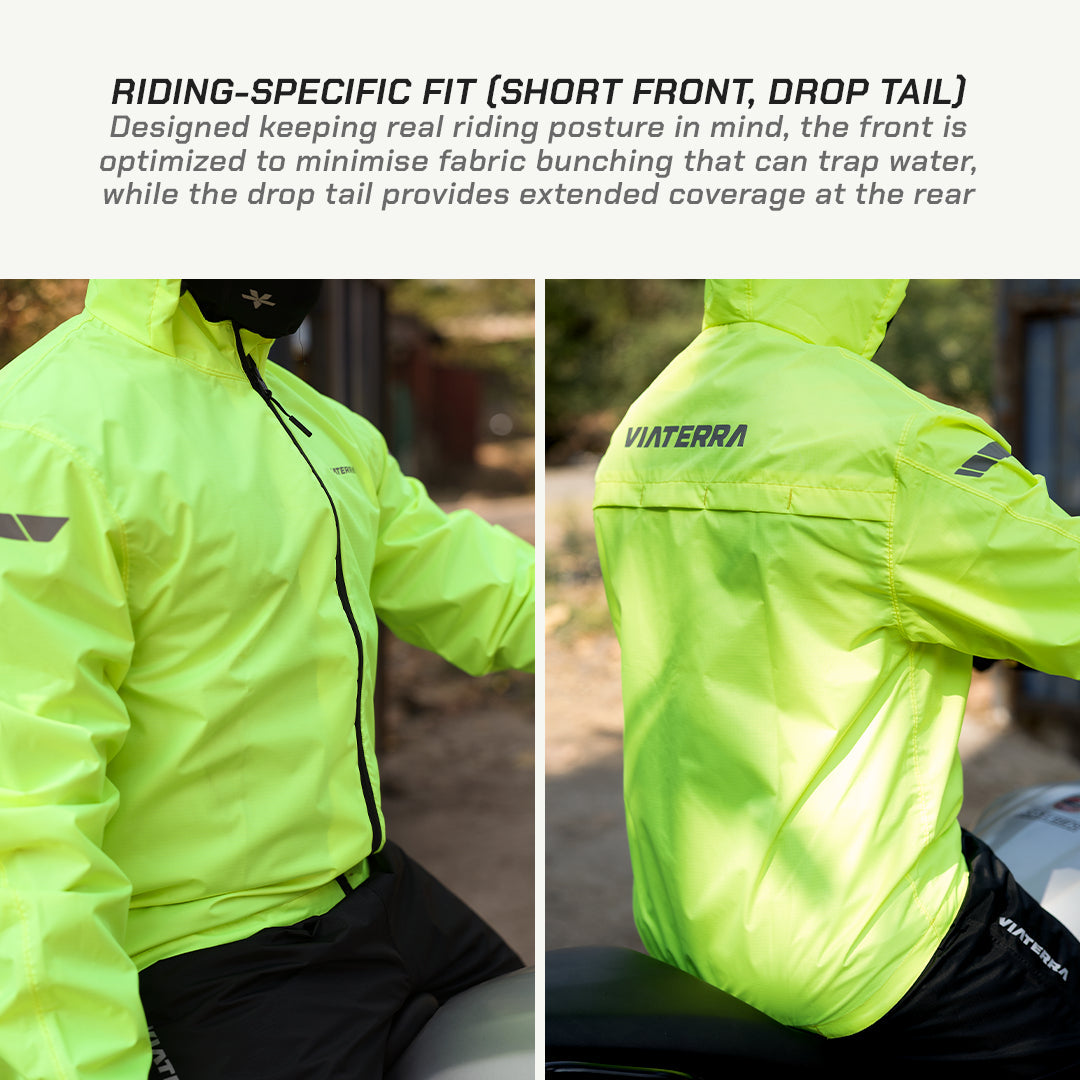 B100 Waterproof Motorcycle Rain Jacket (2026)