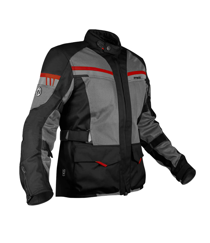 RYNOX STEALTH AIR PRO JACKET BLACK RED