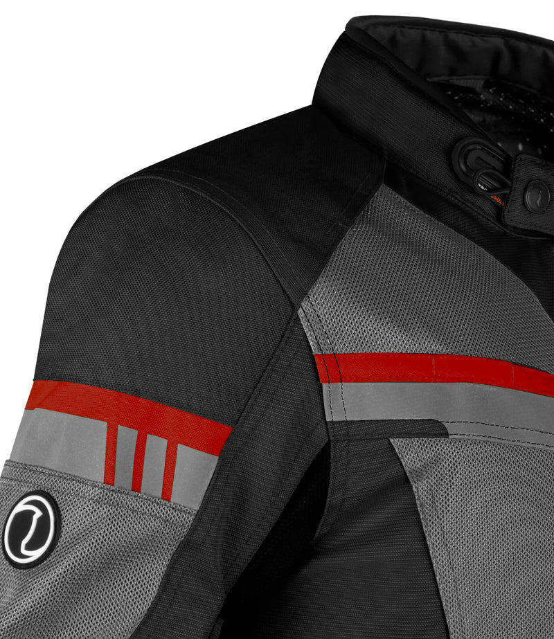RYNOX STEALTH AIR PRO JACKET BLACK RED