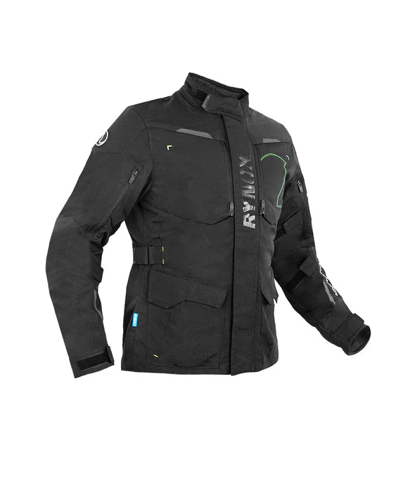 RYNOX ADVENTO PRO JACKET BLACK HI-VIZ GREEN