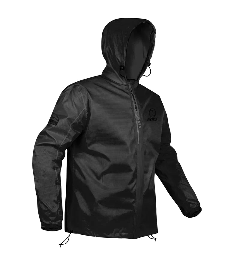 H2GO Pro 3 Black Rain Jacket - Rynox