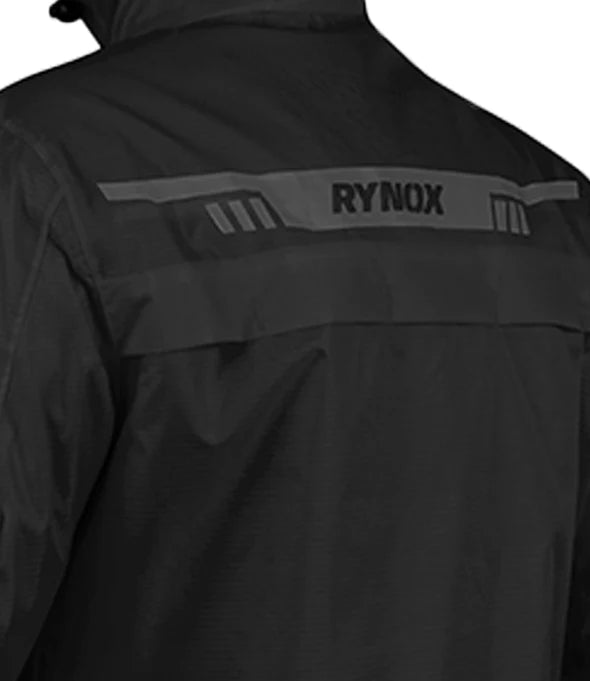 H2GO Pro 3 Black Rain Jacket - Rynox