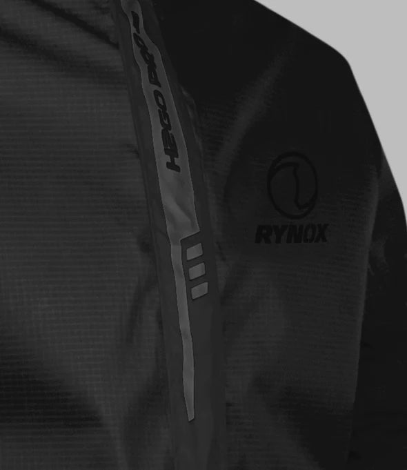 H2GO Pro 3 Black Rain Jacket - Rynox