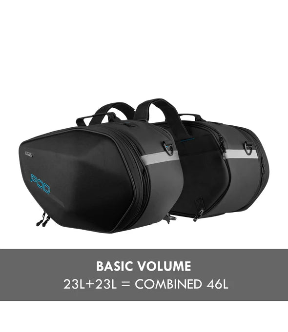 RYNOX POD SADDLEBAGS 52L- STORMPROOF