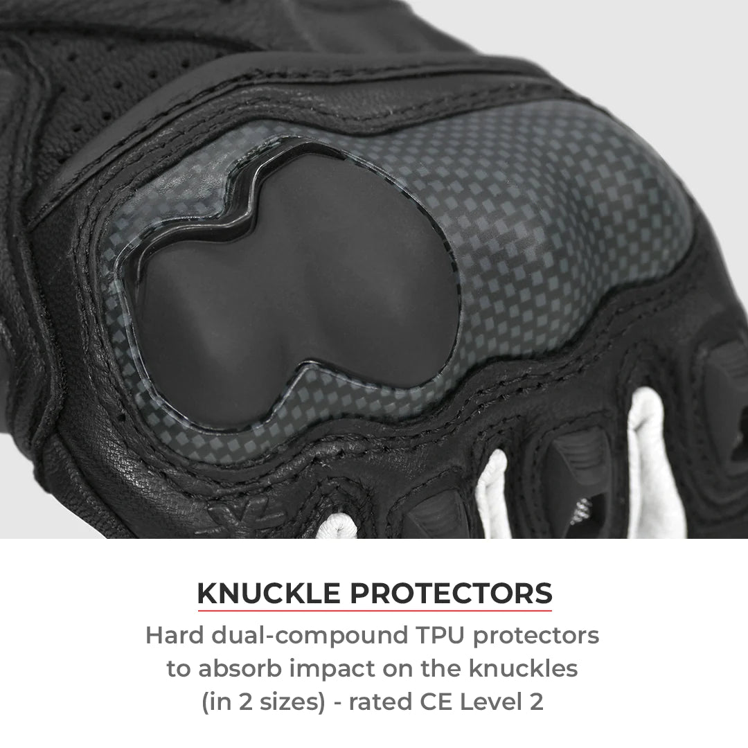 VIATERRA SHIFTER – SHORT MOTORCYCLE RIDING GLOVES BLACK