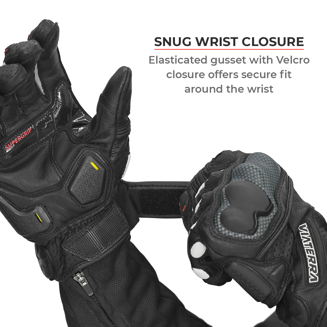 VIATERRA SHIFTER – SHORT MOTORCYCLE RIDING GLOVES BLACK