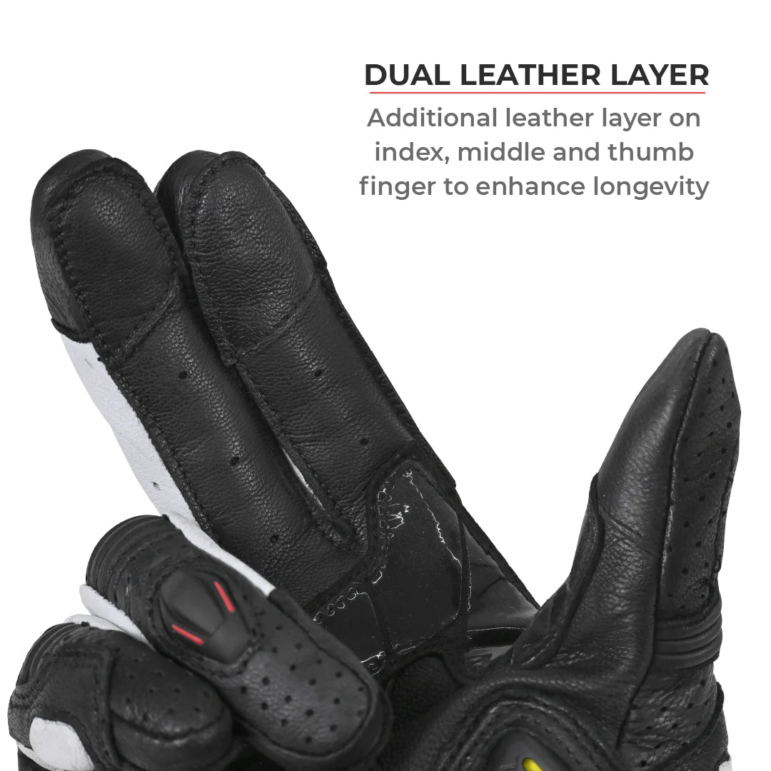 VIATERRA SHIFTER – SHORT MOTORCYCLE RIDING GLOVES BLACK