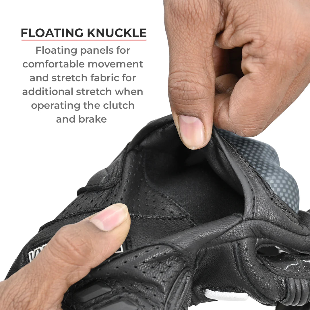 VIATERRA SHIFTER – SHORT MOTORCYCLE RIDING GLOVES BLACK