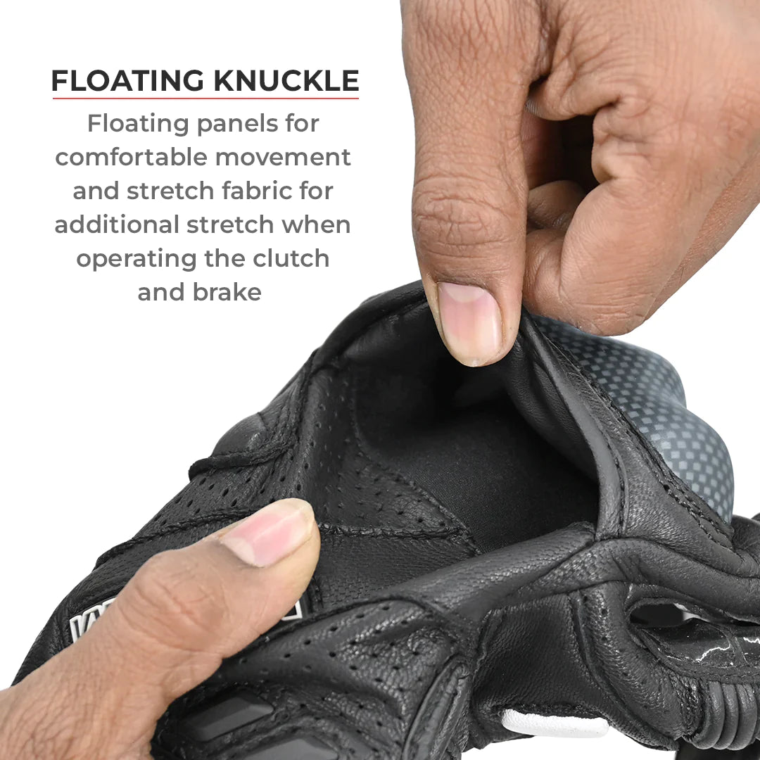 VIATERRA SHIFTER – SHORT MOTORCYCLE RIDING GLOVES RED