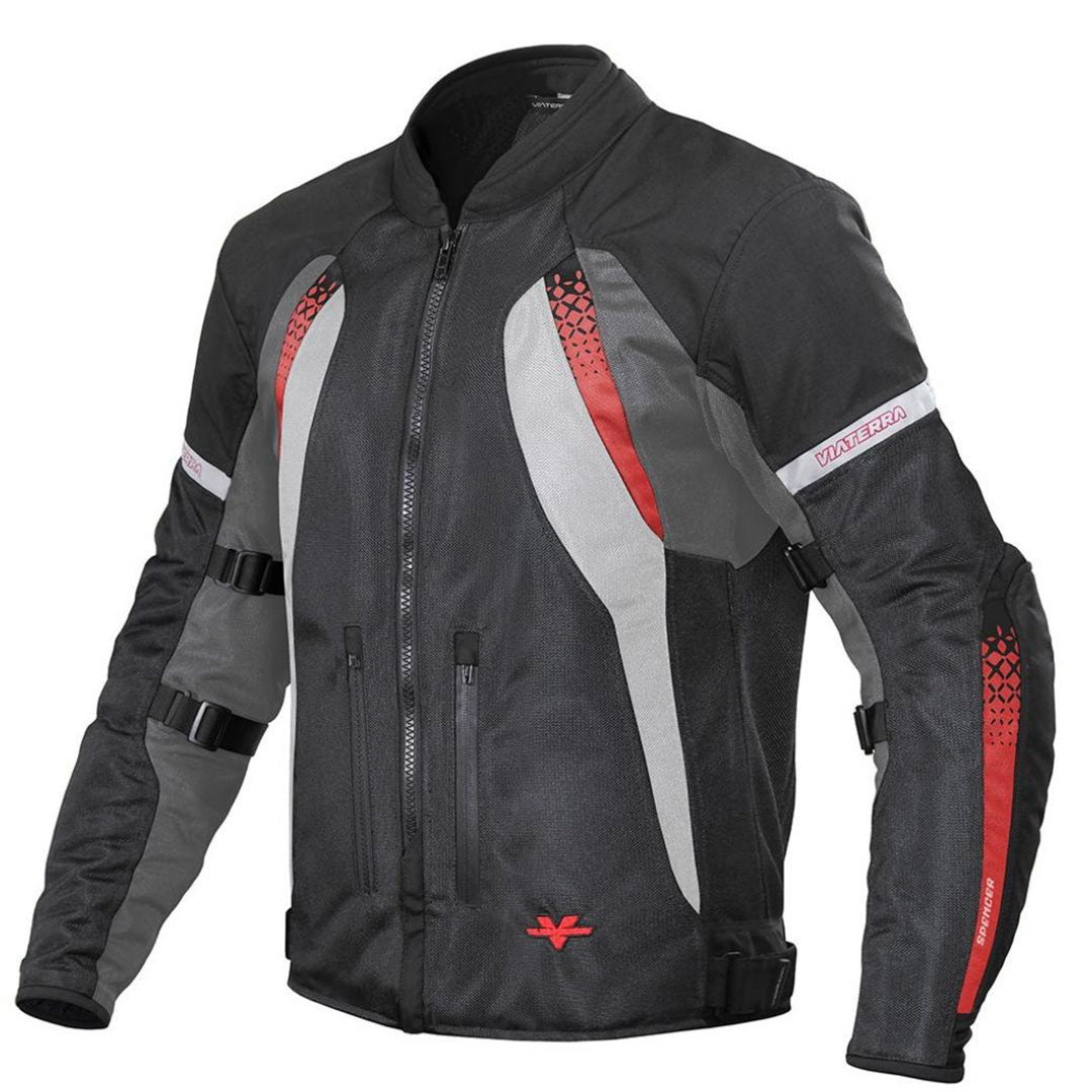 Viaterra - Spencer - Street Mesh Riding Jacket Sas-Tec Red
