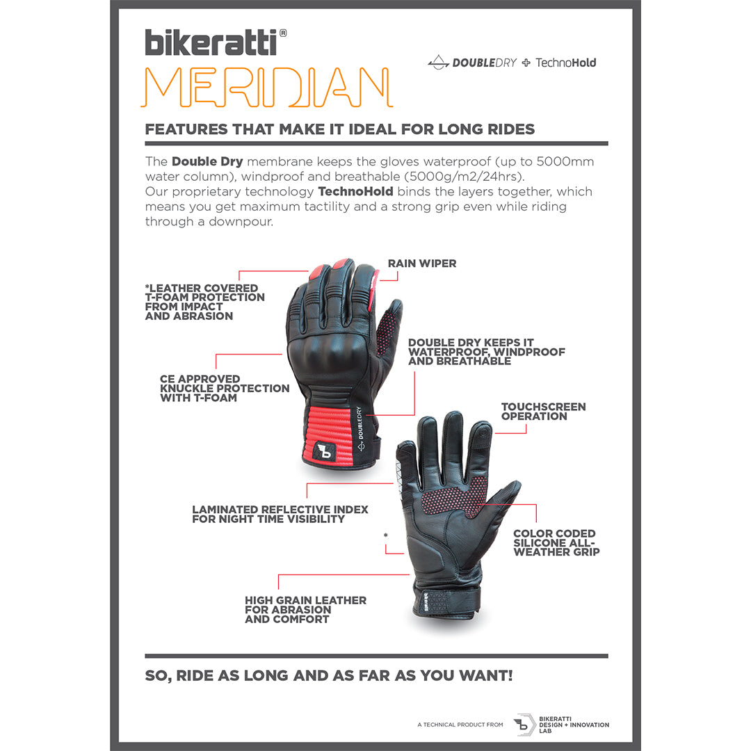 Bikeratti Meridian Gloves - Black