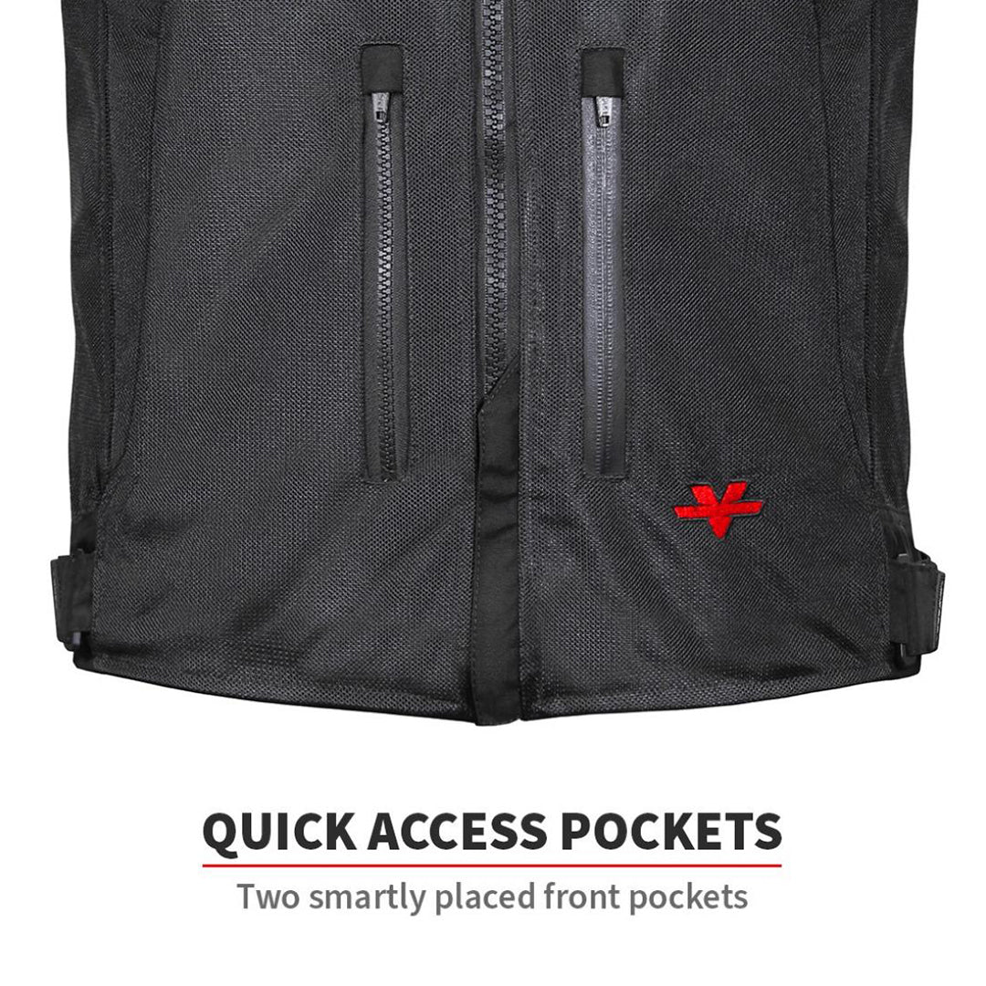 Viaterra - Spencer - Street Mesh Riding Jacket Sas-Tec Red