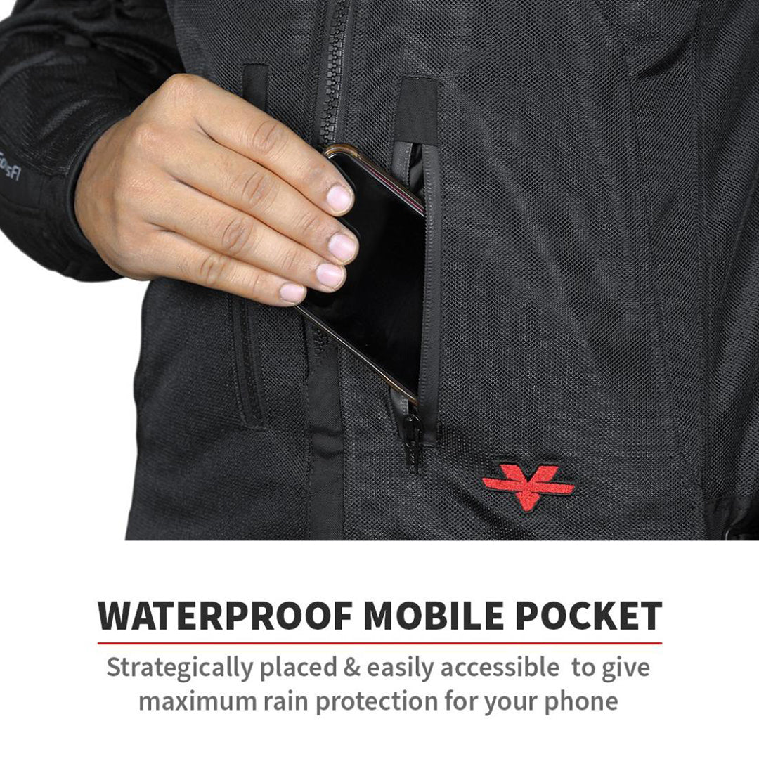 Viaterra - Spencer - Street Mesh Riding Jacket Sas-Tec Fluro Green