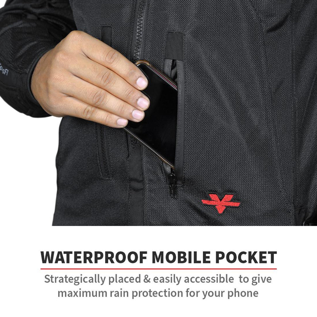 Viaterra - Spencer - Street Mesh Riding Jacket Sas-Tec Red