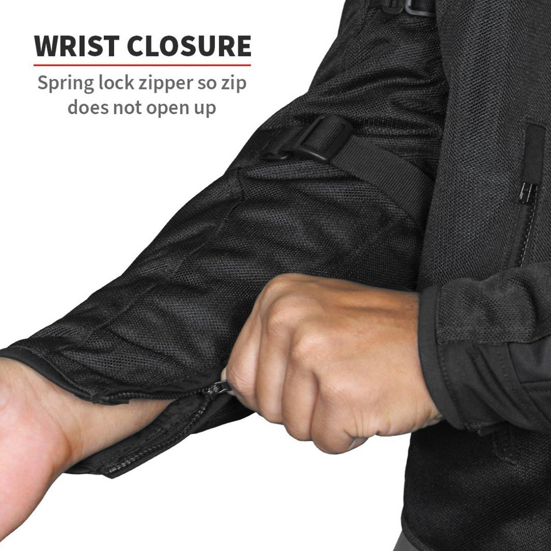 Viaterra - Spencer - Street Mesh Riding Jacket Sas-Tec Fluro Green