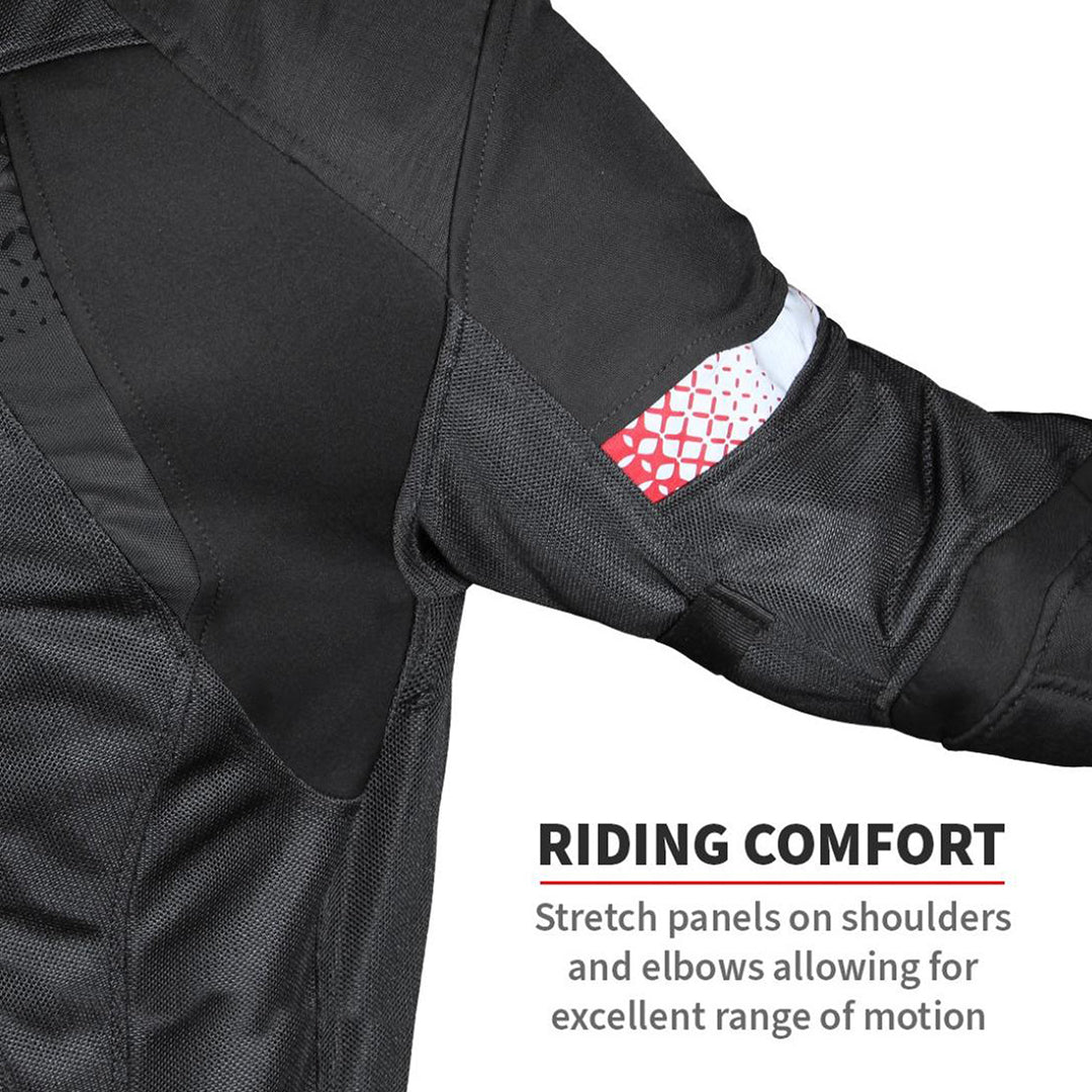 Viaterra - Spencer - Street Mesh Riding Jacket Sas-Tec Fluro Green