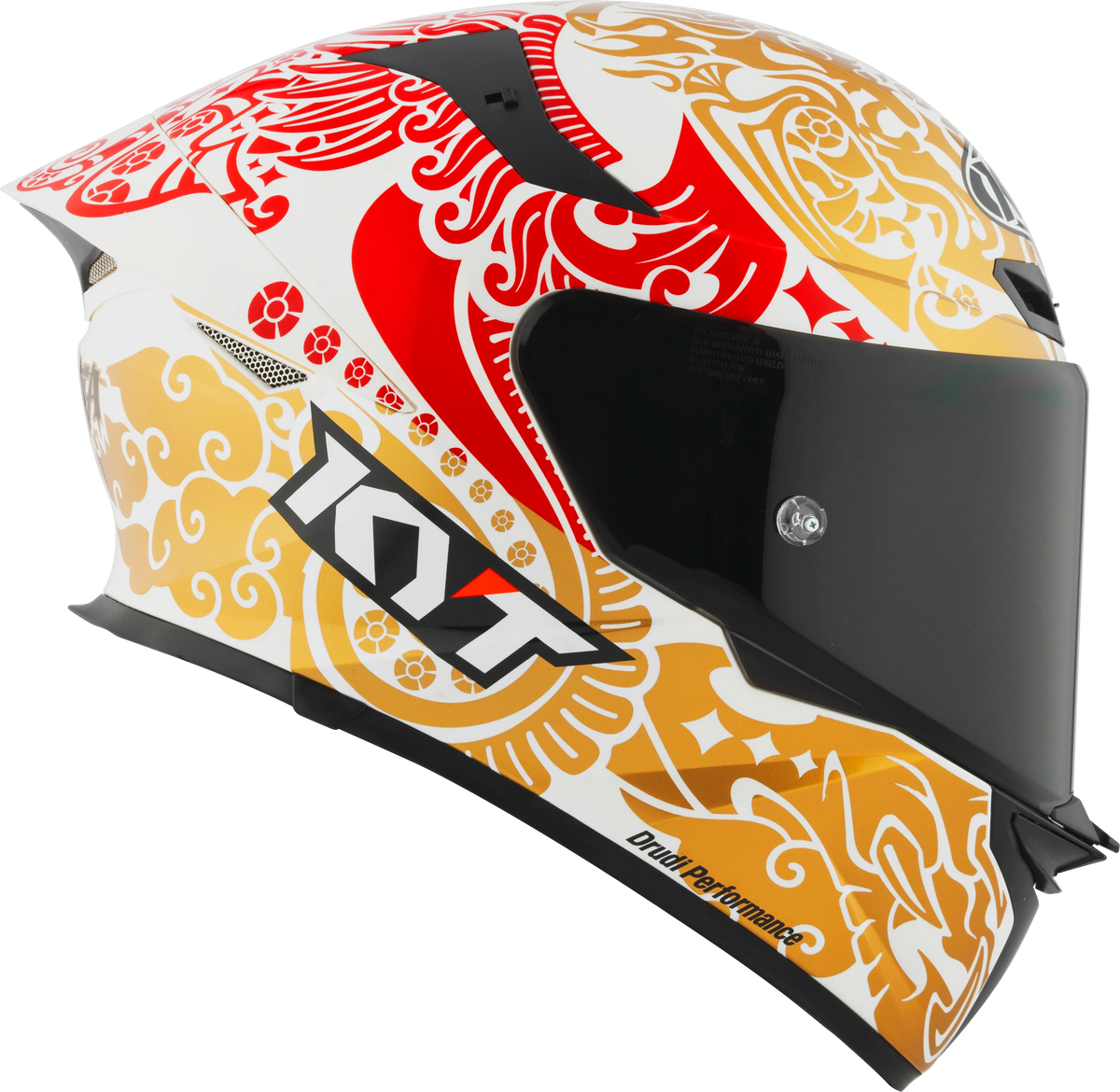 KYT TT-Revo Enea Bastianini Indonesia Replica 2023 Gloss Pearl White