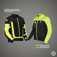 EXPLORER V4 PRO RIDING JACKET - NEON GREEN