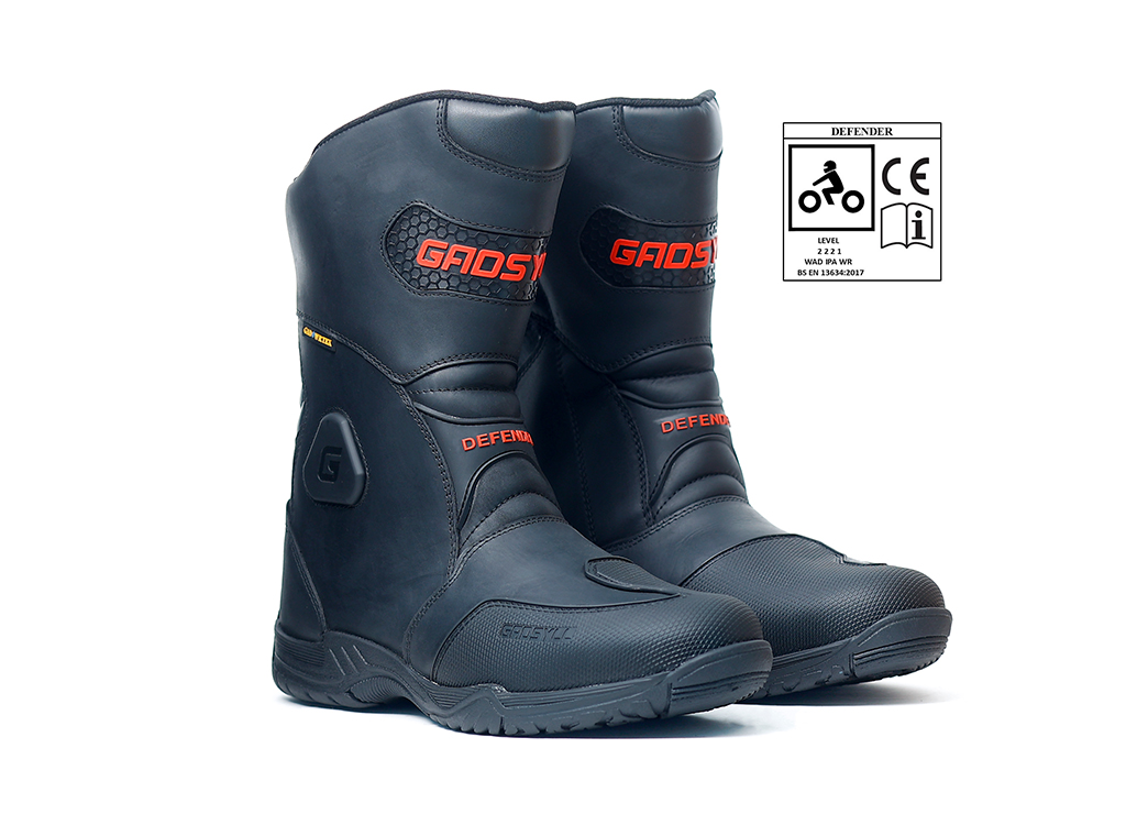 GADSYLL DEFENDER - Black Motorcycle Riding Boots
