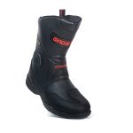 GADSYLL DEFENDER - Black Motorcycle Riding Boots