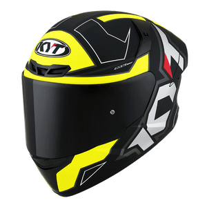 KYT TT-Course Electron Matt Black/Yellow