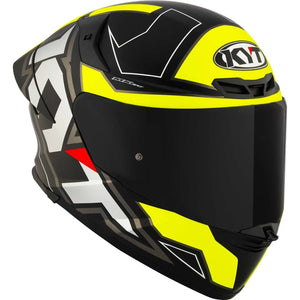 KYT TT-Revo Electron Matt Black Yellow