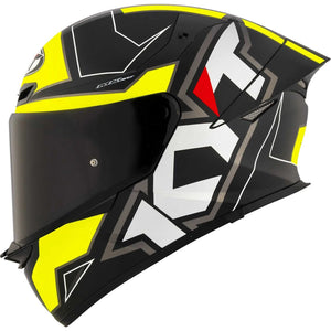 KYT TT-Revo Electron Matt Black Yellow