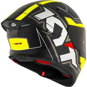 KYT TT-Revo Electron Matt Black Yellow