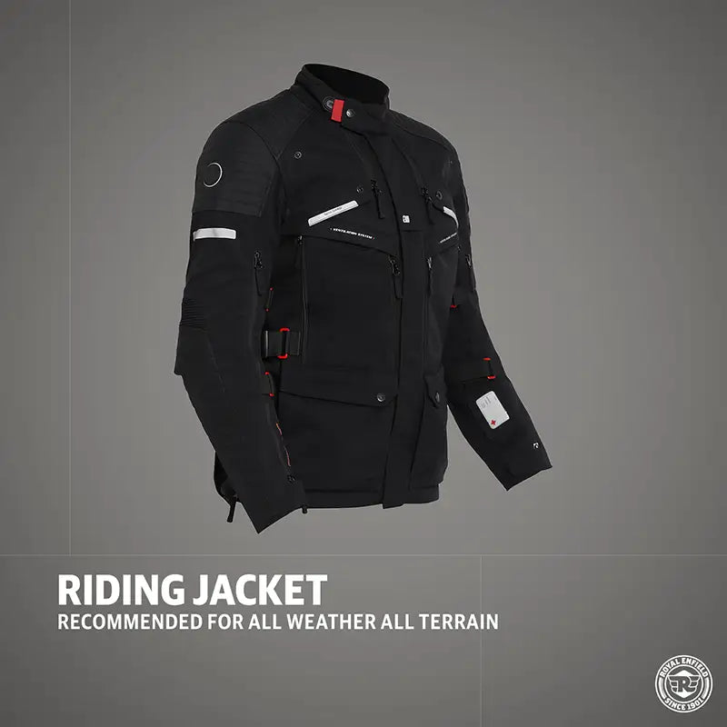 ROYAL ENFIELD NIRVIK V2 RIDING JACKET - Black