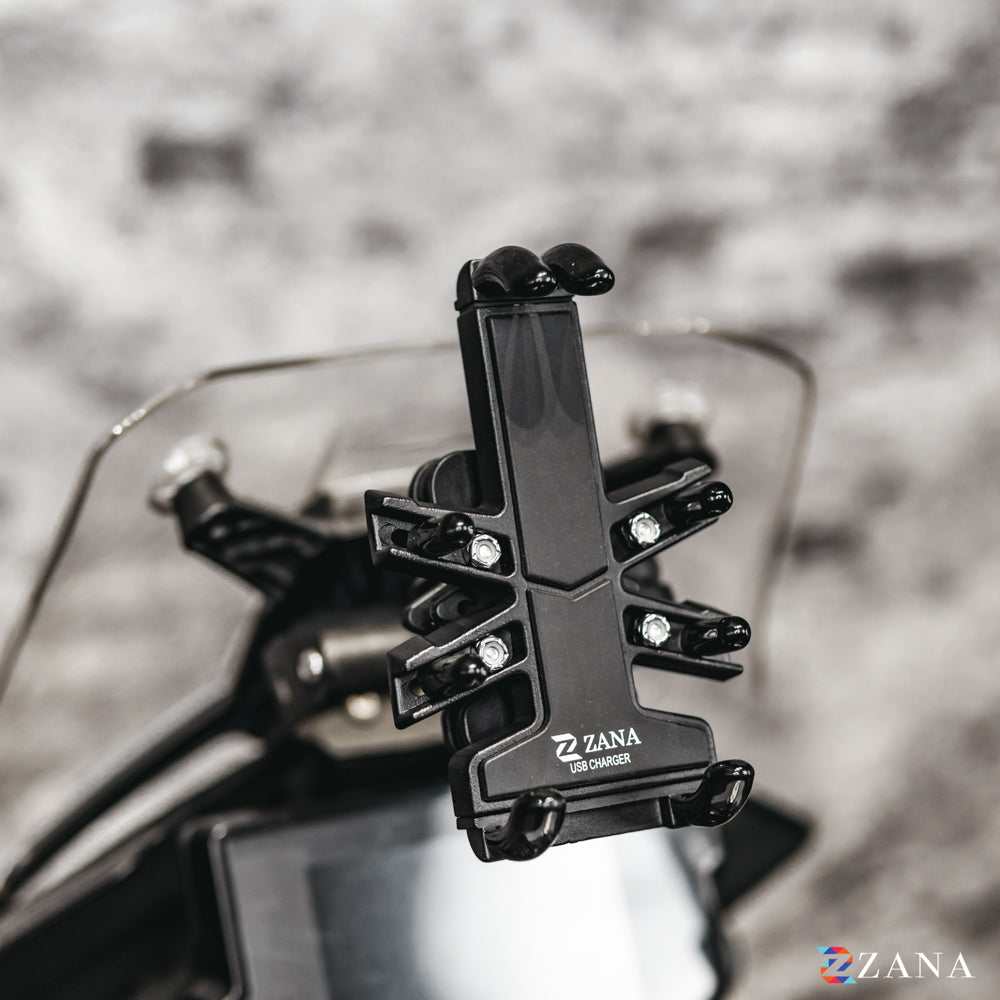 Zana Universal Mobile Holder with USB Charger REX